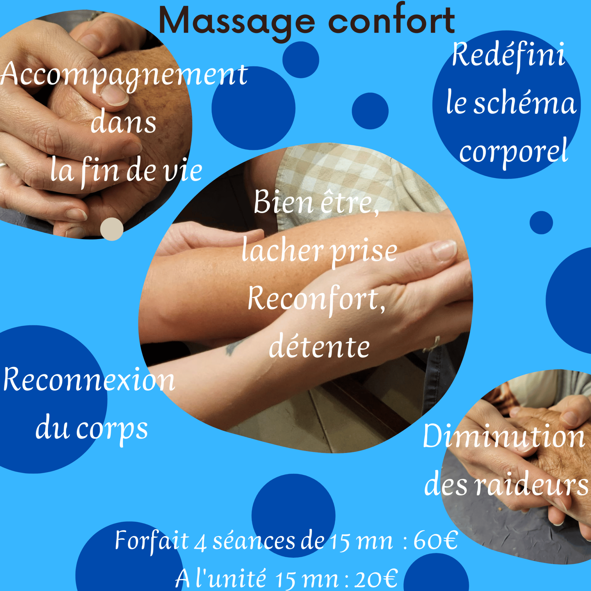 Massage confort gériatrique et/ou handicapée